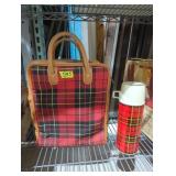 Vintage thermos brand hunting picnic travel set