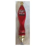 Leinie's red lager beer tap handle