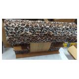 Straight out of Elvis's bedroom faux leopard fur