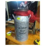 Milk can 3 gal decorated