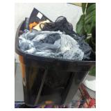 Tote of Halloween decor and costume material
