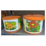 A Price Import midcentury canister table sets