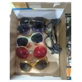 Retro style ladies glasses theater movie prop use