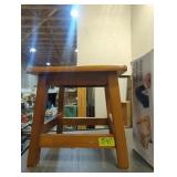 Small wooden step stool 12-in