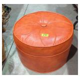 Retro foot rest ottoman orange furniture