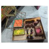 Midcentury home decor lot Native redwood
