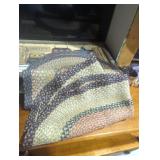 Two small hand woven area rugs 40'