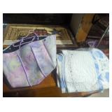 Modern quilt and decorative bag queen size