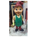 1960s blow mold elf vintage Christmas