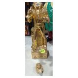 Sincerely, Elvis decanter 1977 gold-plated head