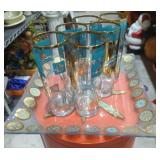 Mid-Century Libbey highball glass culver glass