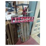 Christmas sleigh decoration