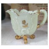 Northwood Louis xv creamer uranium custard glass