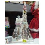 Modern 24' cardboard church village display