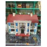 Vintage wood dollhouse