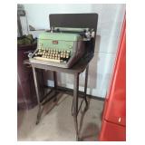 Royal typewriter with stand