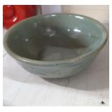Celadon mixing bowl 9'x3.5'