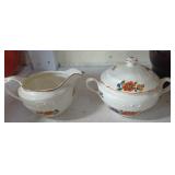 Edwin Knowles pottery, China creamer sugar 26-1-6