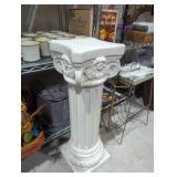 Heavy plaster plant stand 28'