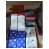LED car lamp light cable clamp American flag