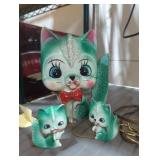 Vintage Japanese sugar glazed kitty cat with