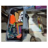 Art bag & supplies sewing kit fuzzy sticks