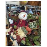 Christmas snowman Santa Claus wreaths