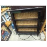 Wall mount shelf with hooks country primitive