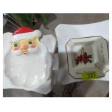 Vintage Christmas decorations ashtray