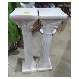 Pair of plater plant stands home decor garden 29'