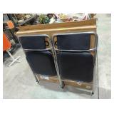 Costco retro square, folding table and two chairs