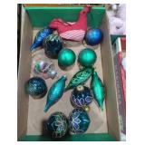 Modern glass Christmas ornaments