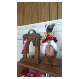 Christmas decoration duck & clock