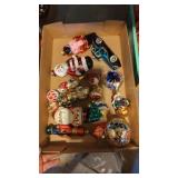 Vintage Christmas ornaments, decorations, glass
