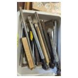 Lot of various chisel woodworking tools