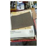 Tray lot of sandpaper