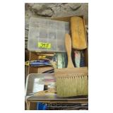Brushes, painting, hardware organizer