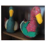 Two quilted ducks