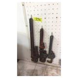 Lot of 4 pipe wrenches