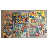 Vintage comics Superman action comics lot of 10