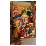 Vintage Christmas ornaments, decorations
