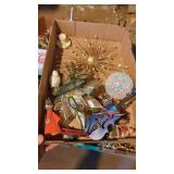 Vintage Christmas toppers and ornaments
