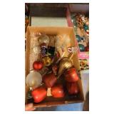 Vintage Christmas ornaments and decorations