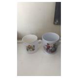 Fenton and unknown tea or coffee cup porcelain