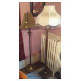 Two vintage floor lamps