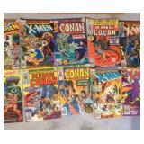 Vintage comic books Superman X-Men King Conan lot