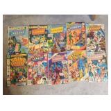 Vintage comic books. Justice League Society lot