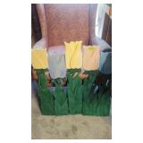 Wooden folding tulip display garden home decor 27