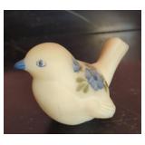 Fenton bird signed S. Wood uranium content