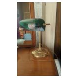 Desk lamp. Green shade